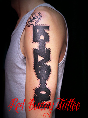  ^gD[ letter tattoo